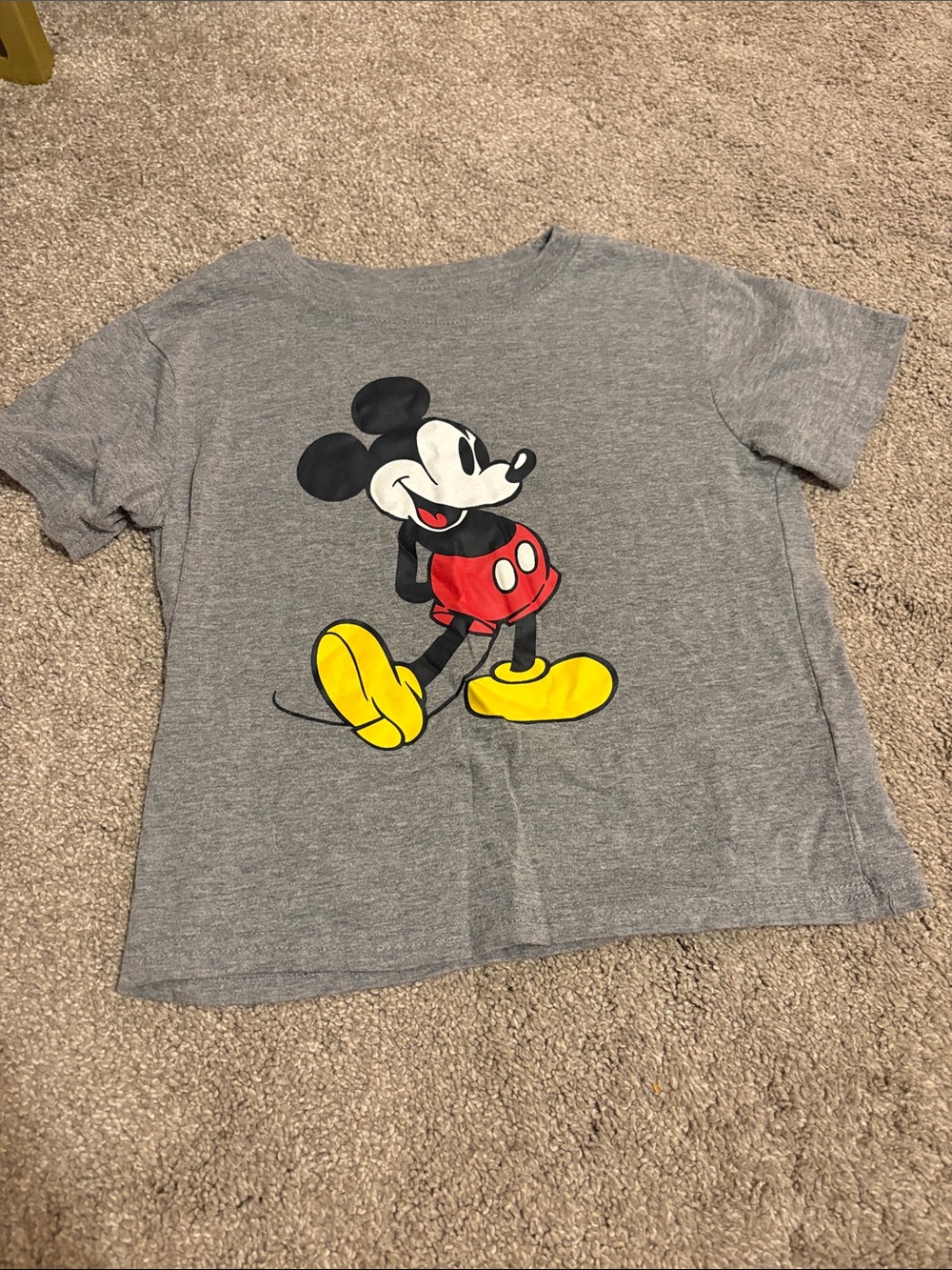 Disney Gray Tee with Classic Mickey Graphic